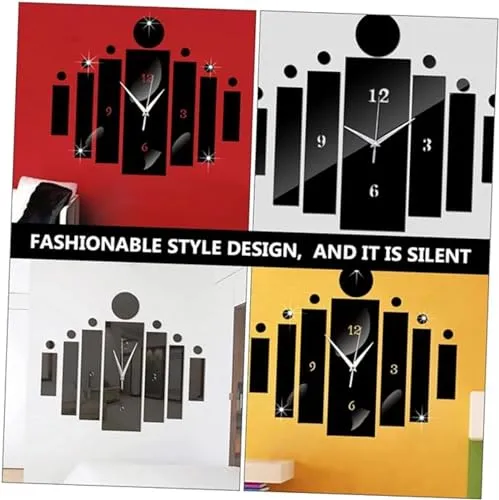 Acrylic Reverse Frameless Creative Wall Clock Design for Living Room, Bedroom Wall, Home and Office