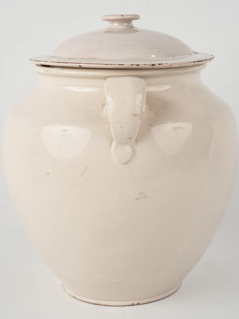 Antique lidded preserving pot - Martres-Tolosane 11½"