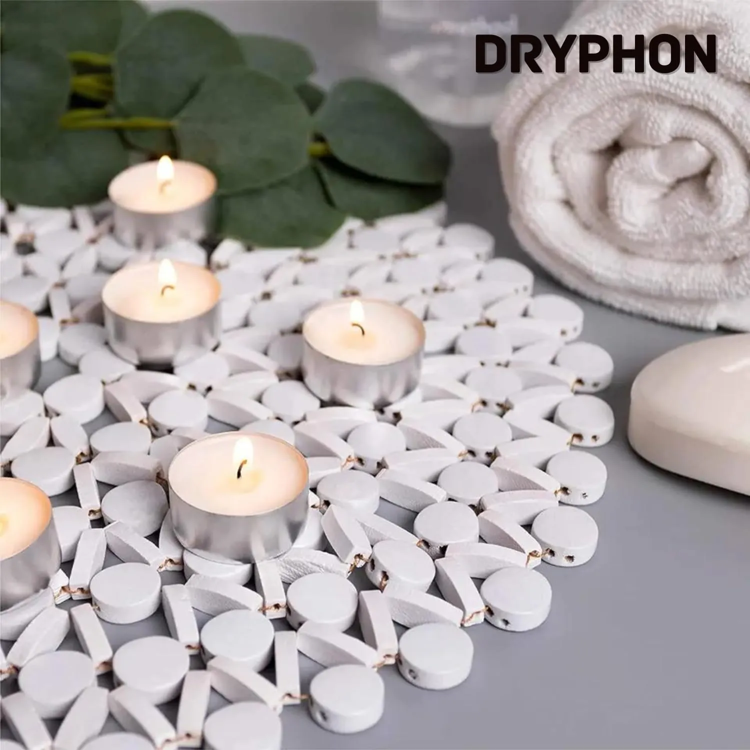 DRYPHON Wax Tealight Candles for Home Decor, Candles Diwali Decoration Items, Unscented Wax Candle Home Decor Items, Diwali Pooja Items for Home Decor 4Hr Burn