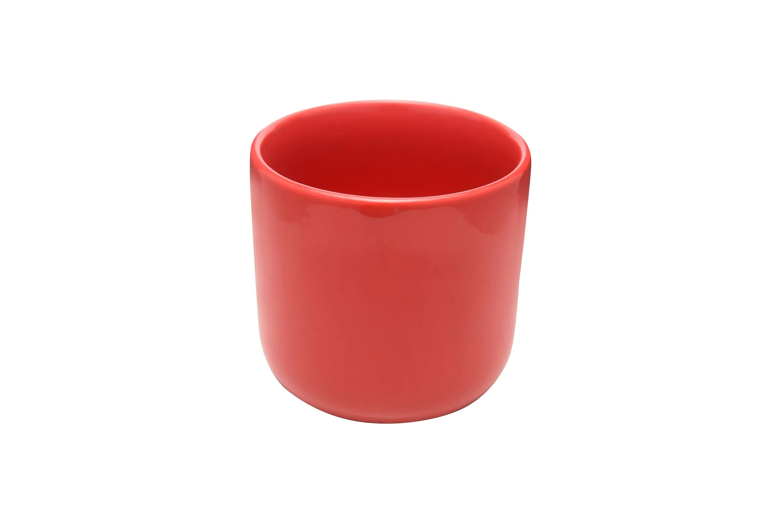 Exotic Green Handglazed Ceramic Studio Red Pottery (Planter/Pot/Gamla) Without Plant for Home Decor