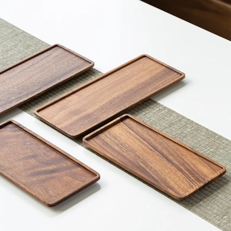 Natural Wooden Tray - Rectangular Plate