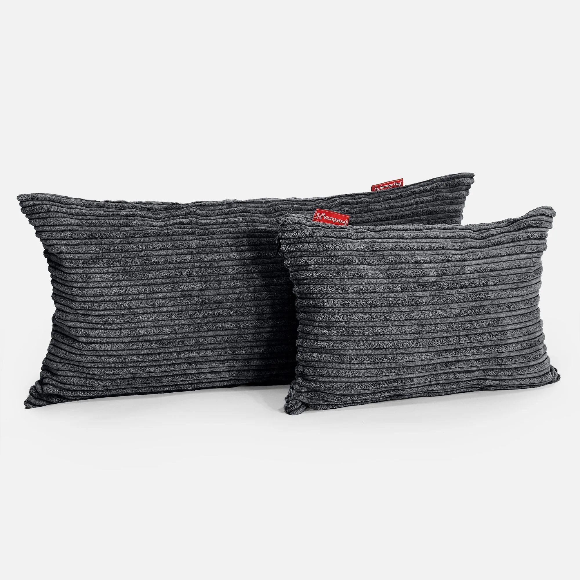 Rectangular Scatter Cushion Cover 35 x 50cm - Cord Black