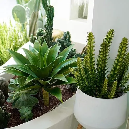 Velener Outdoor Agave Plant UV Resistant 28 Inch Color Green